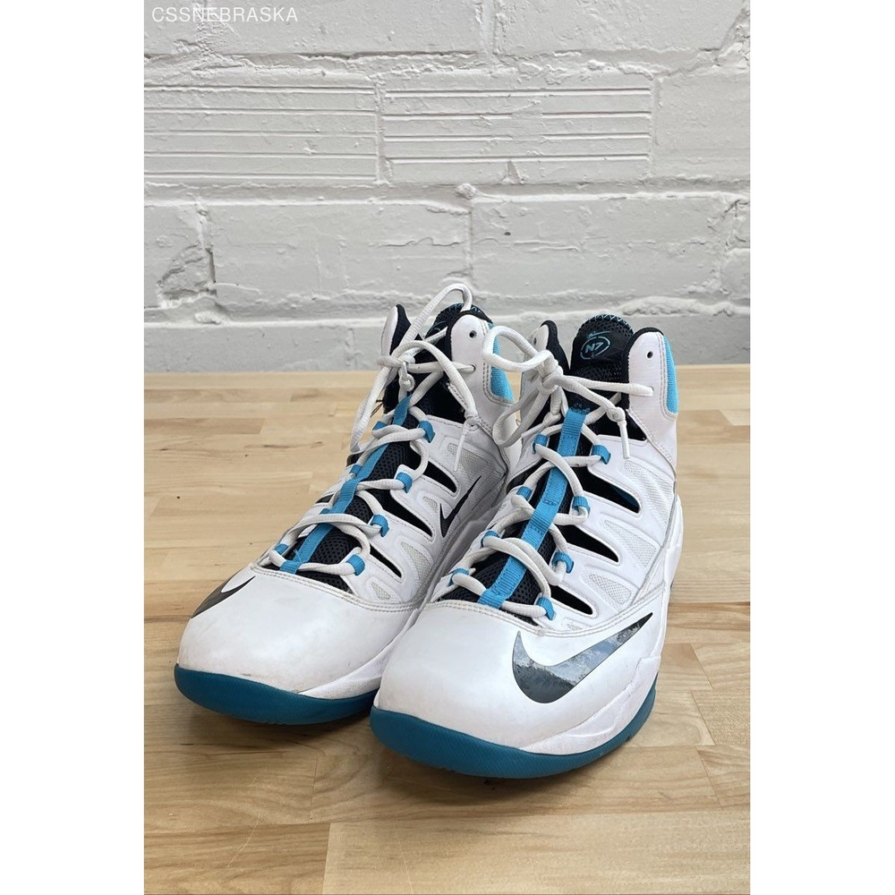 Nike White Blue Air Men's Max Stutter Step N7 - 2014 - Size 10.5